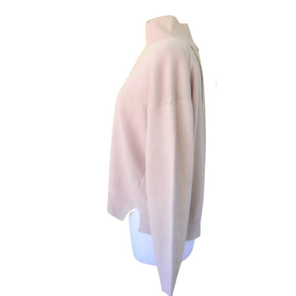 JOA Revolve Oversized Turtleneck Sweater Dusty Pink - Picture 3 of 9